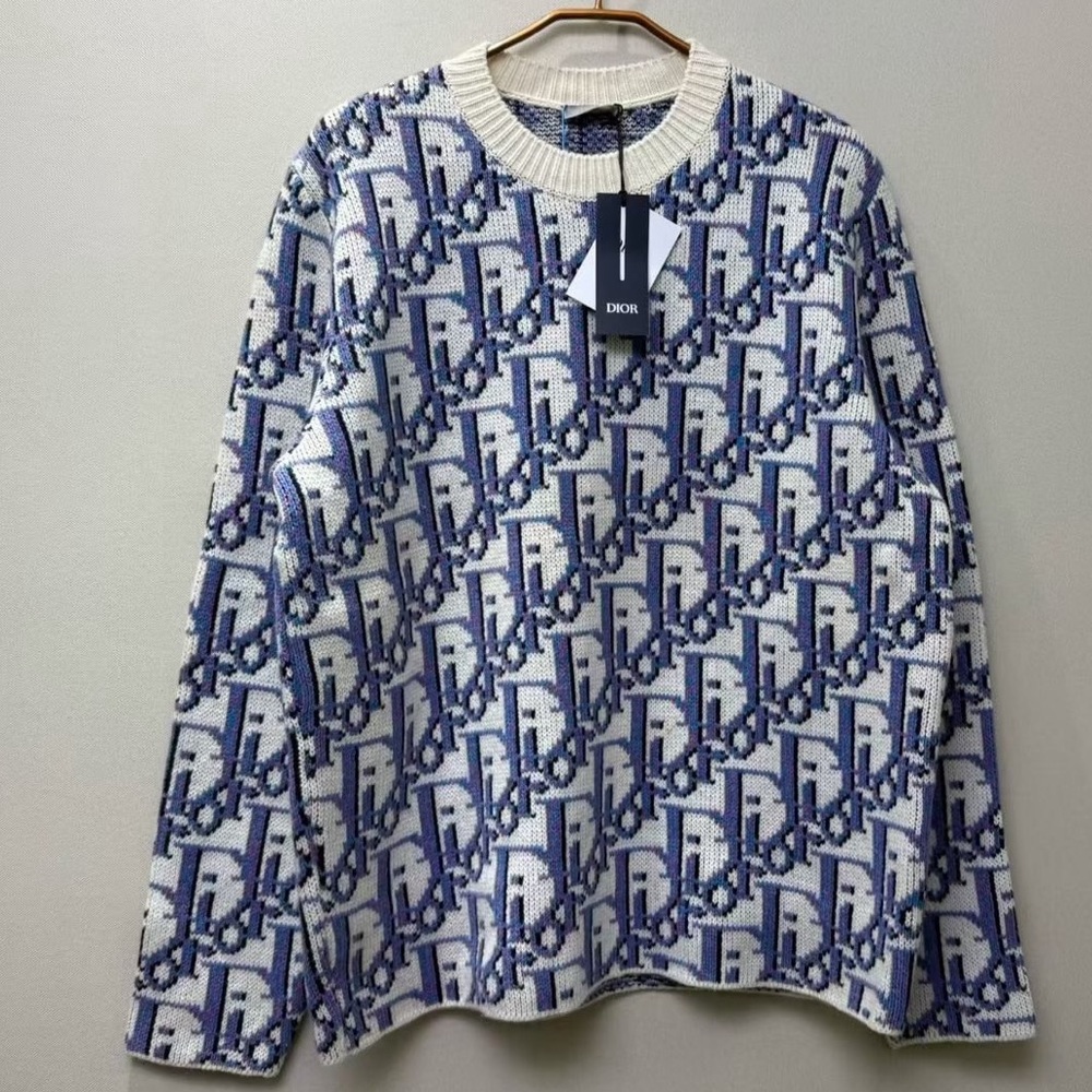 Authentic Dior Multicolor Wool and Cashmere Blend